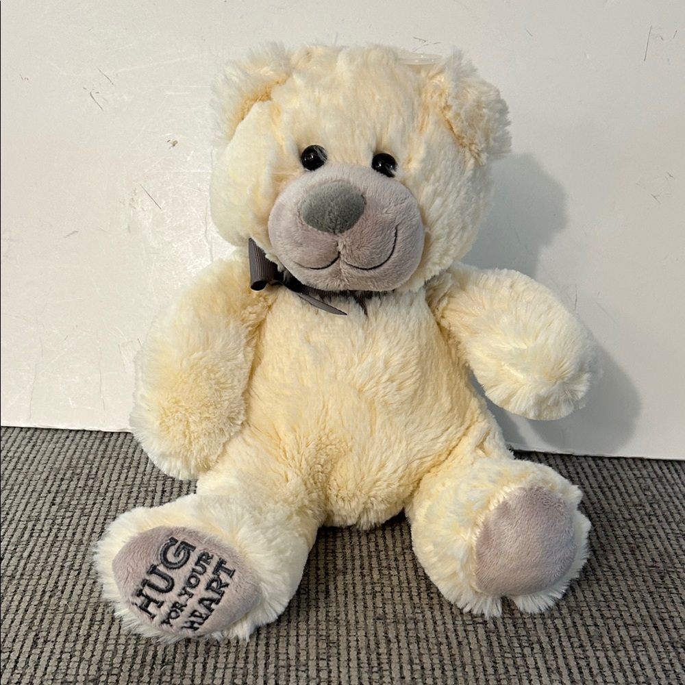 🎁 FREE w/PURCHASE Dayspring Plush White Teddy Bear Hug For Your Heart Ribbon Bow - Picture 2 of 7